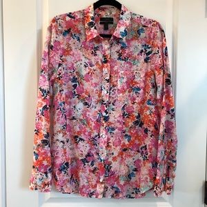 J.Crew Floral Button Up (Size 10)